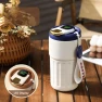 Elegant Insulated Mug with LED Display — Beverage Warmers