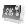 Mirror Effect Alarm Clock with Time Projection — Alarm, Factory Discount Outlet