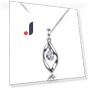 Smart Women's Pendant Necklace with Rotating Water Drop Design — Smart Jewelry, Allbestart
