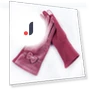 Women's Mink Gloves with Bow — Arm Warmers, sunrise 1