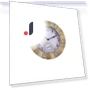 Smart Sandstone Wall Clock Thermometer — , ZestCasa