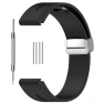 Silicone Watch Strap with Magnetic Silver Buckle — Fitness Bands, Smartwatch 2025