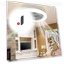 Ceiling Fan with Remote Control and LED Light — Ceiling Fans, CAOW3