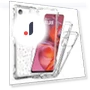 Clear Acrylic TPU Hybrid Phone Cover with Laser-printed Film Hearts — Basic Cases, Smartwatch 2025