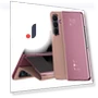 Electroplating View Window Stand Leather Phone Cover — Phone Accessories, Smartwatch 2025