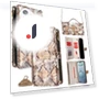 Snake Skin Texture PU Leather Phone Wallet Cover with Shoulder Strap — Phone Accessories, Smartwatch 2025