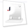 LED Makeup Mirror with 3 Color Lighting — Compact & Travel, Schoolyard