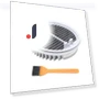 Washable Vacuum Filters and Roller Brush — Parts & Accessories, GOODLUCKK