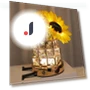 Decorative Cube Flower Table Lamp — Creative Lighting Solutions, Binchi Lighting Appliances