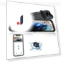 4K WiFi Mirror Dash Cam — Rearview Cameras for Cars, JOHO
