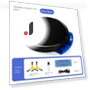 Intelligent Vacuum and Sweeping Robot — Smart Cleaning Robots, Winter Gloves