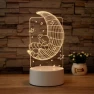 Magnetic 3D Multicolor Acrylic Touch Sensor LED Night Light — Night Lights, Zhou Yajin