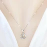 Smart Round Necklace with Zircons — Smart Jewelry, Lucky Star Jewelry