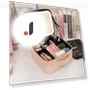 Smart LED Cosmetic Bag with Mirror — Cosmetic Cases, LIN-Home