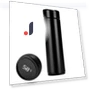 Smart Stainless Steel Thermos with LCD Touch Screen — Beverage Warmers, Factory Discount Outlet