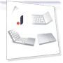 Portable Mini Foldable Bluetooth Keyboard with Touchpad — Keyboards, A powerful man