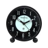 Simple Metal Round 4-Inch Glowing Alarm Clock — Clocks, BABY YOU
