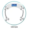 Transparent Round Digital Bathroom Scale — Weight Management Tools, Refreshing Home