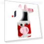 Fluffy Cute Cow Winter Plush Inner TPU Phone Case — Phone Charms, Smartwatch 2025