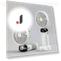 Universal 5-Speed Mini Fan with LED Display — Portable Cooling Solutions, Popular House