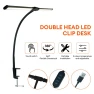 Double LED Desk Lamp with Clamp — Desk & Table Lighting, Refreshing Home