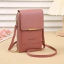 Touchscreen Lock Cell Phone Bag — Crossbody, Leather bag
