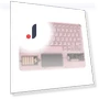 Transparent RGB Bluetooth Keyboard with Touchpad — Keyboards, Bellatrix