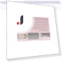 Transparent Wireless Bluetooth Keyboard with Touchpad — Keyboard Cases, Bellatrix