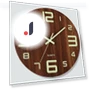 12-inch Glowing Wooden Wall Clock — Wall, Stone Home