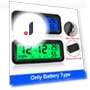 Solar Power Car Clock with LCD Digital Thermometer — Clock, RuJia Home Decor