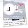 LED Ceiling Fan with Remote Control — Ceiling Fans, Rainbow Rain
