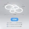 Modern Ceiling Chandelier with Remote Control — Overhead Lighting, Seahorse Home