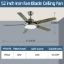 Modern ceiling fan with light — Ceiling Fans, Seahorse Home