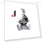 Anxiety Robot Resin Figurine — Executive Desk, yaohengshang