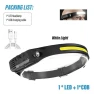 Inductive Headlamp COB LED — Flashlights, Auto Accessories Home