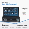 Universal 7" Slide-Out Touch Screen Car Stereo — Stereo Receivers, Auto Launcher