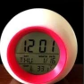 Colorful Round LED Digital Alarm Clock with Touch Control — Clocks, AKA005
