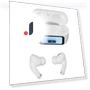 Multifunctional LED Color Touch HiFi Noise Cancelling Wireless Bluetooth Headphones — Over-Ear Headphones, Andoer