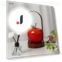 Rechargeable LED Apple-Shaped Desk Lamp — Creative Lighting Solutions, Chic Home