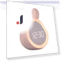 Cute Rabbit Alarm Clock with Night Light — Clocks, DC-HOME Textile