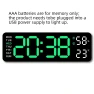 Digital Electronic Wall Clock — Clocks, DC-HOME Textile