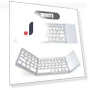 Mini Foldable Keyboard with Touch Panel — Keyboards, Chic Interiors