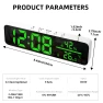 Digital WiFi Clock with Temperature and Humidity Sensor — Home Climate Control, Explorer Outdoors