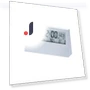 Electric Desktop Alarm Clock with Calendar, Temperature and Humidity Gauge — Alarms & Clocks, Actually lighting