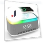 Smart Bluetooth Speaker with Night Light and Wireless Charger — Portable Audio, Sweet Story