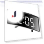 LED Digital Alarm Clock with Curved Screen Mirror Display — Alarms & Clocks, JUDING