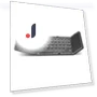 Wireless Folding Keyboard with Touchpad — Keyboards, SmartGears