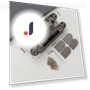 Folding Invisible Door Hinge with Silent Closing — , Xiongwei