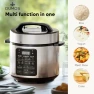 Превью 12-in-1 Electric Pressure Cooker 6 QT Stainless Steel Multi Cooker — Electric Pressure Cookers, DUMOS
