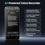 Превью AI Voice Recorder with Free Transcription and Translation — Portable Audio Recorders, Fivegren